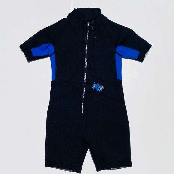 ⭐️HP⭐️ NEW KIDDER SHORTY UNISEX WAKEBOARD NEOPRENE WETSUIT Back Zip YOUTH Sz8 JR - Picture 2 of 9